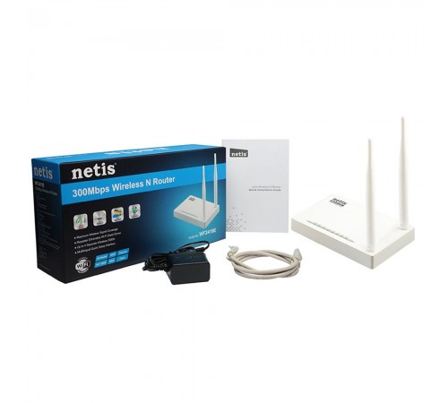 Точка доступу з мережним адаптером NETIS WRL ROUTER 300MBPS 10/100M/4P WF2419E Точка доступу з мережним адаптером NETIS WRL ROUTER 300MBPS 10/100M/4P WF2419E