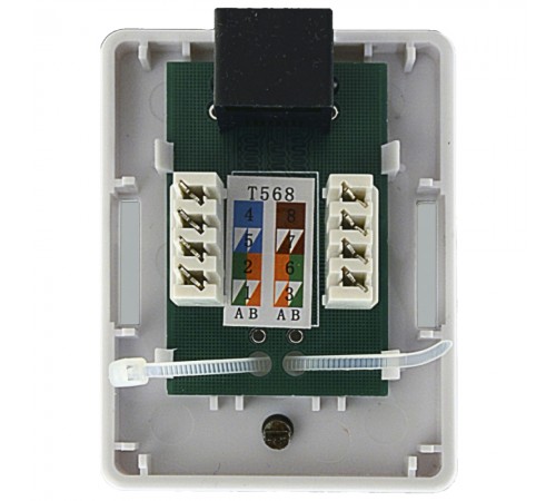 Розетка Kingda 1хRJ45 UTP біла Розетка Kingda 1хRJ45 UTP біла