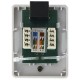 Розетка Kingda 1хRJ45 UTP біла