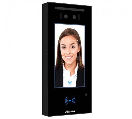 IP-панель виклику Akuvox E16C з біометричним терміналом розпізнавання облич (в масці), температури тіла та зчитувачем RFID карт IP-панель виклику Akuvox E16C з біометричним терміналом розпізнавання облич (в масці), температури тіла та зчитувачем RFID карт