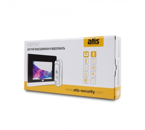 Комплект відеодомофона ATIS AD-780 B Kit box: відеодомофон 7" і відеопанель Комплект відеодомофона ATIS AD-780 B Kit box: відеодомофон 7" і відеопанель