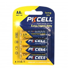 Батарейка PKCELL Extra Heavy Duty AA R6P 1.5V, 4шт//блістер