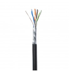 Кабель звита пара GoldMine GM FTP 4*2*0.5-CU PE MP кат.5е (FTP мідь зовнішній з несучим дротом) бухта 305м