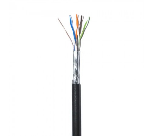 Кабель звита пара GoldMine GM FTP 4*2*0.5-CU PE MP кат.5е (FTP мідь зовнішній з несучим дротом) бухта 305м Кабель звита пара GoldMine GM FTP 4*2*0.5-CU PE MP кат.5е (FTP мідь зовнішній з несучим дротом) бухта 305м