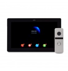 Комплект відеодомофона ATIS AD-1070FHD/T Black з підтримкою Tuya Smart + AT-400FHD Silver