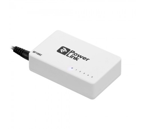 Мережевий комутатор на 5 портів 10/100 Мбіт/с 2E PowerLink SF105C некерований Мережевий комутатор на 5 портів 10/100 Мбіт/с 2E PowerLink SF105C некерований