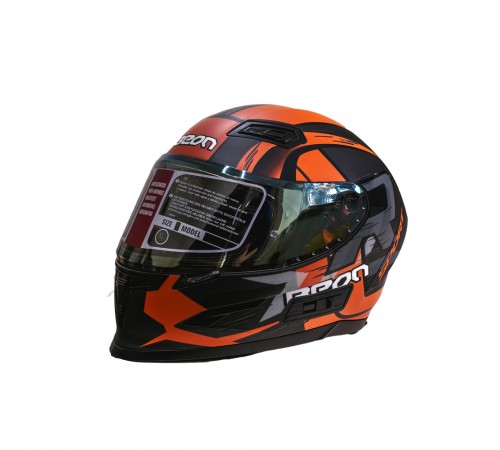 Мотошолом інтеграл Beon R MATT TITAN/ORANGE (матовий титан/помаранчевий) розмір ХL Мотошолом інтеграл Beon R MATT TITAN/ORANGE (матовий титан/помаранчевий) розмір ХL