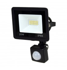 Прожектор світлодіодний Lightwell LW-FL-B-20-S 20 W з датчиком руху