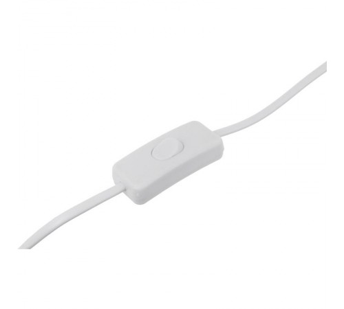 Шнур з вилкою та перемикачем e.wire.switch/plug.white, білий, 2x0.75, 1,5м Шнур з вилкою та перемикачем e.wire.switch/plug.white, білий, 2x0.75, 1,5м