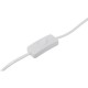 Шнур з вилкою та перемикачем e.wire.switch/plug.white, білий, 2x0.75, 1,5м