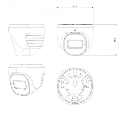 IP-відеокамера 4 Мп Provision-ISR DH-340IPSN-28-G (2.8 мм) з відеоаналітикою для системи відеонагляду IP-відеокамера 4 Мп Provision-ISR DH-340IPSN-28-G (2.8 мм) з відеоаналітикою для системи відеонагляду