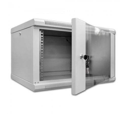 Шафа серверна SteelNet 7U 600 x 400 для мережевого обладнання (скло, сірий) Шафа серверна SteelNet 7U 600 x 400 для мережевого обладнання (скло, сірий)
