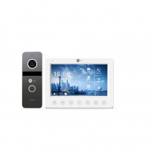 Комплект відеодомофона Neolight KAPPA HD / Solo FHD Graphite: відеодомофон 7" зі вбудованим БКЗ і 2 Мп відеопанель