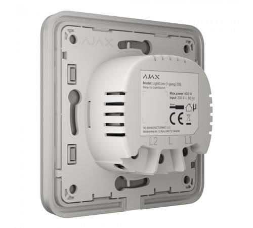 Вимикач Ajax LightSwitch 2-gang Fog двоклавішний Вимикач Ajax LightSwitch 2-gang Fog двоклавішний