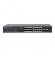 Некерований 16-портовий PoE-комутатор Dahua DH-PFS3117-16ET-135