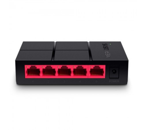 Комутатор на 5 портів MERCUSYS 10/100/1000/MS105G 5xGE некерований Комутатор на 5 портів MERCUSYS 10/100/1000/MS105G 5xGE некерований