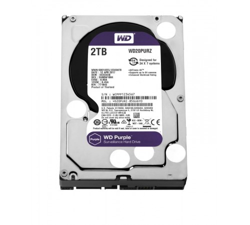 Жорсткий диск 2TB Western Digital WD20PURZ для відеоспостереження Жорсткий диск 2TB Western Digital WD20PURZ для відеоспостереження