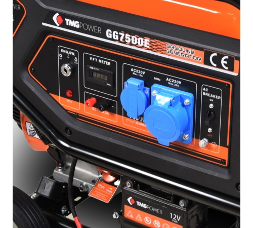 Бензиновий генератор TMG Power GG7500E максимальна потужність 6.5 кВт Бензиновий генератор TMG Power GG7500E максимальна потужність 6.5 кВт