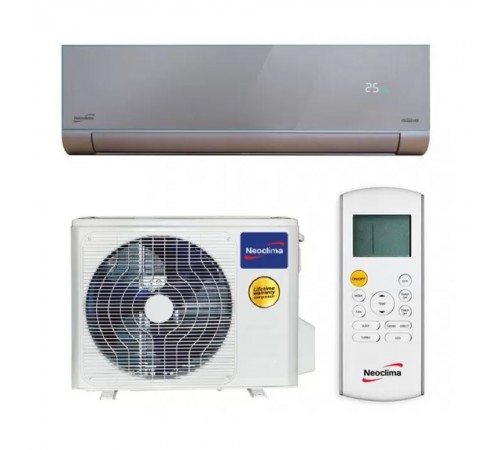 Кондиціонер Neoclima ArtVogue NS-12EHVIWS1/NU-12EHVI1 інверторний, дзеркальний срібний Кондиціонер Neoclima ArtVogue NS-12EHVIWS1/NU-12EHVI1 інверторний, дзеркальний срібний