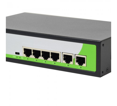 PoE-комутатор ZKTeco ZK-PoE42N-55W з 4 портами PoE PoE-комутатор ZKTeco ZK-PoE42N-55W з 4 портами PoE