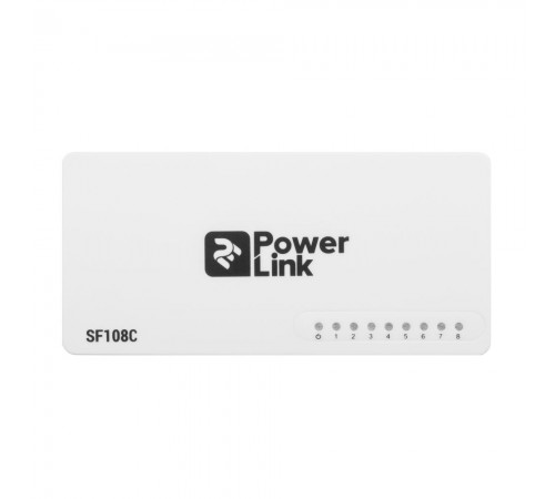 Мережевий комутатор на 8 портів 10/100 Мбіт/с 2E PowerLink SF108C некерований Мережевий комутатор на 8 портів 10/100 Мбіт/с 2E PowerLink SF108C некерований