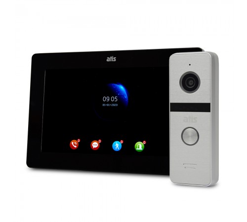 Комплект Wi-Fi відеодомофонa 7" ATIS AD-770FHD/T-Black з підтримкою Tuya Smart + AT-400HD Silver Комплект Wi-Fi відеодомофонa 7" ATIS AD-770FHD/T-Black з підтримкою Tuya Smart + AT-400HD Silver