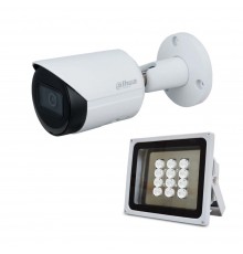 Комплект: IP-відеокамера 2 Мп Dahua DH-IPC-HFW2230SP-S-S2 (2.8 мм) + ІЧ-прожектор Lightwell LW12-100IR60-220