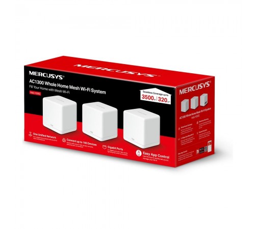 Домашня Mesh Wi-Fi система Halo H30G(3-pack) AC1300 2xGE LAN/WAN (HALO-H30G-3-PACK) Домашня Mesh Wi-Fi система Halo H30G(3-pack) AC1300 2xGE LAN/WAN (HALO-H30G-3-PACK)