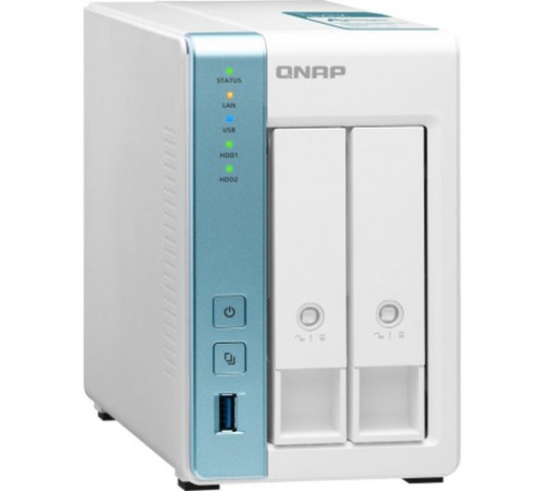 Система зберігання даних QNAP TS-231P3-2G з 2 відсіками для дисків, 2GB RAM, настільне виконання Система зберігання даних QNAP TS-231P3-2G з 2 відсіками для дисків, 2GB RAM, настільне виконання