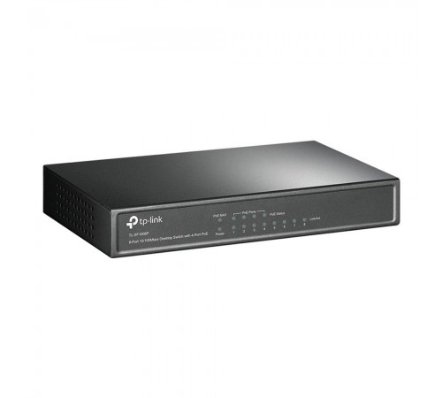 PoE-комутатор TP-Link TL-SF1008P 8-портовий з 4 PoE+ портами некерований PoE-комутатор TP-Link TL-SF1008P 8-портовий з 4 PoE+ портами некерований