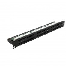 Патч-панель Hypernet 48 портів UTP 1U кат. 6е 19" PP-KUTP6-48-1U