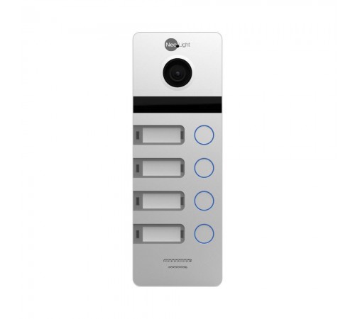 Відеопанель 2 Мп NeoLight MEGA/4 FHD Silver на 4 абоненти Відеопанель 2 Мп NeoLight MEGA/4 FHD Silver на 4 абоненти