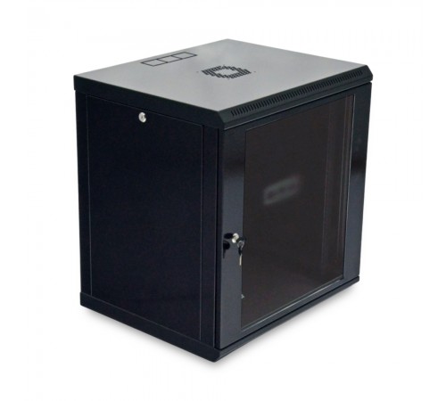 Шафа серверна SteelNet 12U 600 x 600 для мережевого обладнання (скло, чорний) Шафа серверна SteelNet 12U 600 x 600 для мережевого обладнання (скло, чорний)