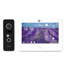 Комплект відеодомофона Neolight NeoKIT HD Pro WF Black: відеодомофон 7" з Wi-Fi з детектором руху і 2 Мп відеопанель