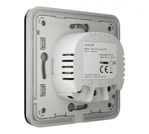 Вимикач Ajax LightSwitch 2-way Black прохідний Вимикач Ajax LightSwitch 2-way Black прохідний