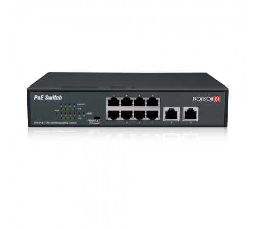 Некерований PoE-комутатор Provision-ISR PoES-08120C+2I-V2 з 8 портами PoE Некерований PoE-комутатор Provision-ISR PoES-08120C+2I-V2 з 8 портами PoE