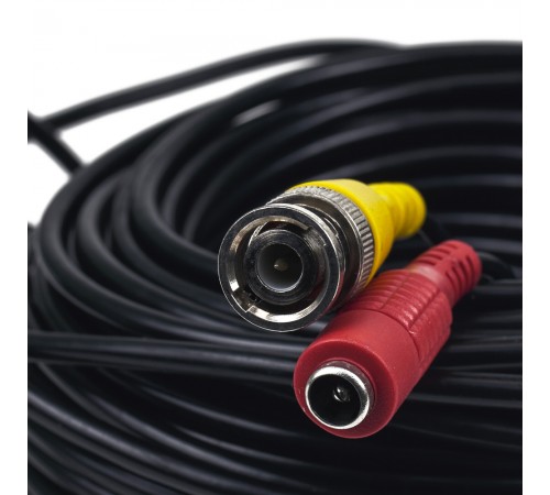 Кабель BNC-рower cable A 20 м (BNC+DC/BNC+DC) для передавання відеосигналу та живлення Кабель BNC-рower cable A 20 м (BNC+DC/BNC+DC) для передавання відеосигналу та живлення