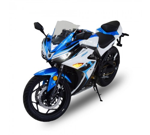 Електроскутер TV6 mid-drive Wuxi Electric 3000W 72V 60Ah white & blue