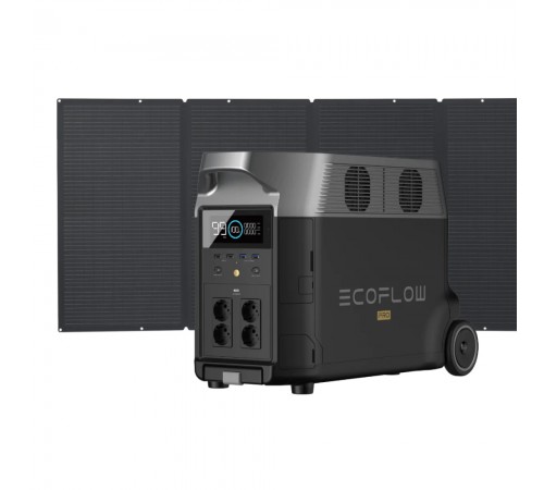 Комплект EcoFlow DELTA Pro + 400W Solar Panel зарядна станція та сонячна панель Комплект EcoFlow DELTA Pro + 400W Solar Panel зарядна станція та сонячна панель