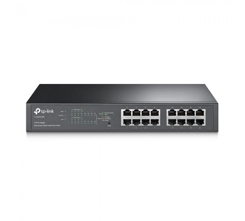 PoE-комутатор TP-Link TL-SG1016PE 16xGE/8xPoE+ 124.4 Вт EasySmart 13" 1U PoE-комутатор TP-Link TL-SG1016PE 16xGE/8xPoE+ 124.4 Вт EasySmart 13" 1U