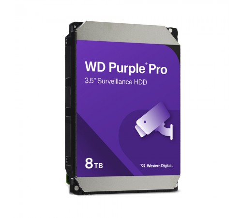 Жорсткий диск 8TB Western Digital WD Purple Pro WD8001PURP для відеоспостереження з AI Жорсткий диск 8TB Western Digital WD Purple Pro WD8001PURP для відеоспостереження з AI