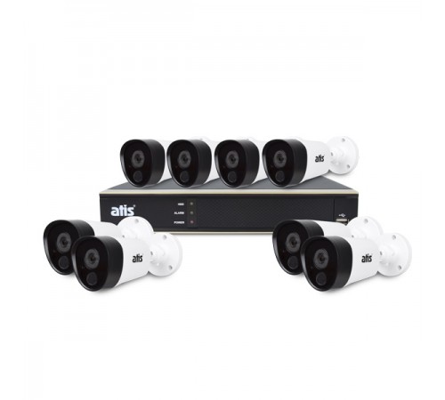 Комплект видеонаблюдения ATIS PIR kit 8ext 5MP Комплект видеонаблюдения ATIS PIR kit 8ext 5MP