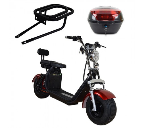 Електроскутер з багажником і кронштейном CITYCOCO Wuxi Jose Electric 1500W 60V20Ah Електроскутер з багажником і кронштейном CITYCOCO Wuxi Jose Electric 1500W 60V20Ah