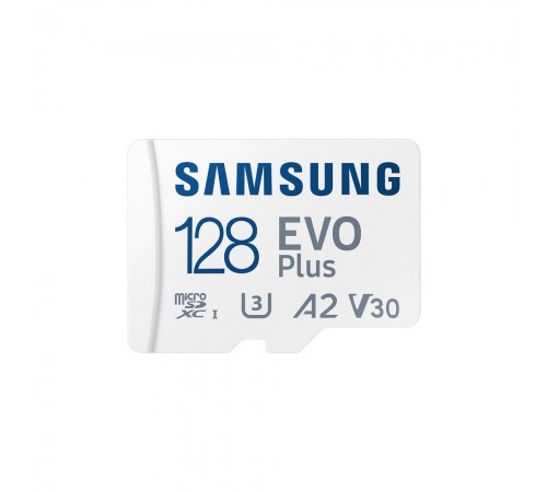 Карта пам'яті Samsung Evo Plus microSDXC 128GB UHS-I U3 V30 A2 + SD адаптер (MB-MC128SA/EU) Карта пам'яті Samsung Evo Plus microSDXC 128GB UHS-I U3 V30 A2 + SD адаптер (MB-MC128SA/EU)