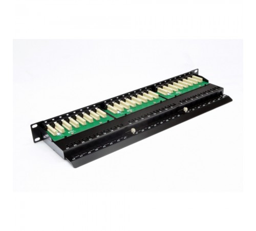 Патч-панель CMS 19" 48xRJ-45 UTP, кат. 6, 1U з організатором кабелю Патч-панель CMS 19" 48xRJ-45 UTP, кат. 6, 1U з організатором кабелю