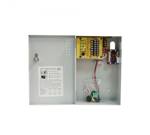 Блок безперебійного живлення BBG-1210/8 PoE 100W для відеоспостереження 8x12В, 1x48В, 10А, під 18Аг акумулятор Блок безперебійного живлення BBG-1210/8 PoE 100W для відеоспостереження 8x12В, 1x48В, 10А, під 18Аг акумулятор