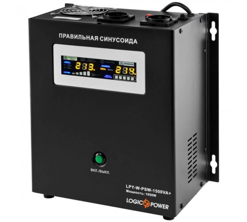 Джерело безперебійного живлення Logicpower LPY-W-PSW-1500VA+ (1050W лінійно-інтерактивне з правильною синусоїдою Джерело безперебійного живлення Logicpower LPY-W-PSW-1500VA+ (1050W лінійно-інтерактивне з правильною синусоїдою
