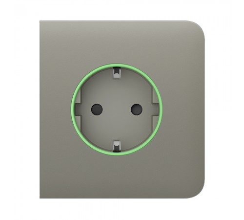 Бічна панель Ajax SideCover (type F) olive для вбудованої розетки Бічна панель Ajax SideCover (type F) olive для вбудованої розетки