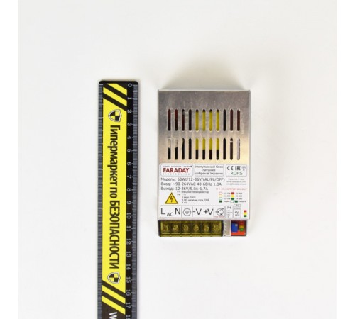 Блок живлення Faraday Electronics 60Wt/12-36V/ALU Блок живлення Faraday Electronics 60Wt/12-36V/ALU