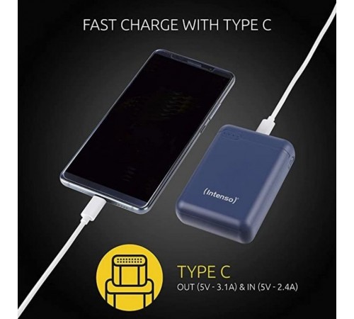 Повербанк Intenso Powerbank XS 10000 (dark blue) ємністью 10000 мА·год Повербанк Intenso Powerbank XS 10000 (dark blue) ємністью 10000 мА·год